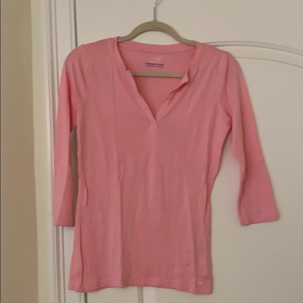 Vineyard Vines V-Neck Quarter Sleeve Shirt